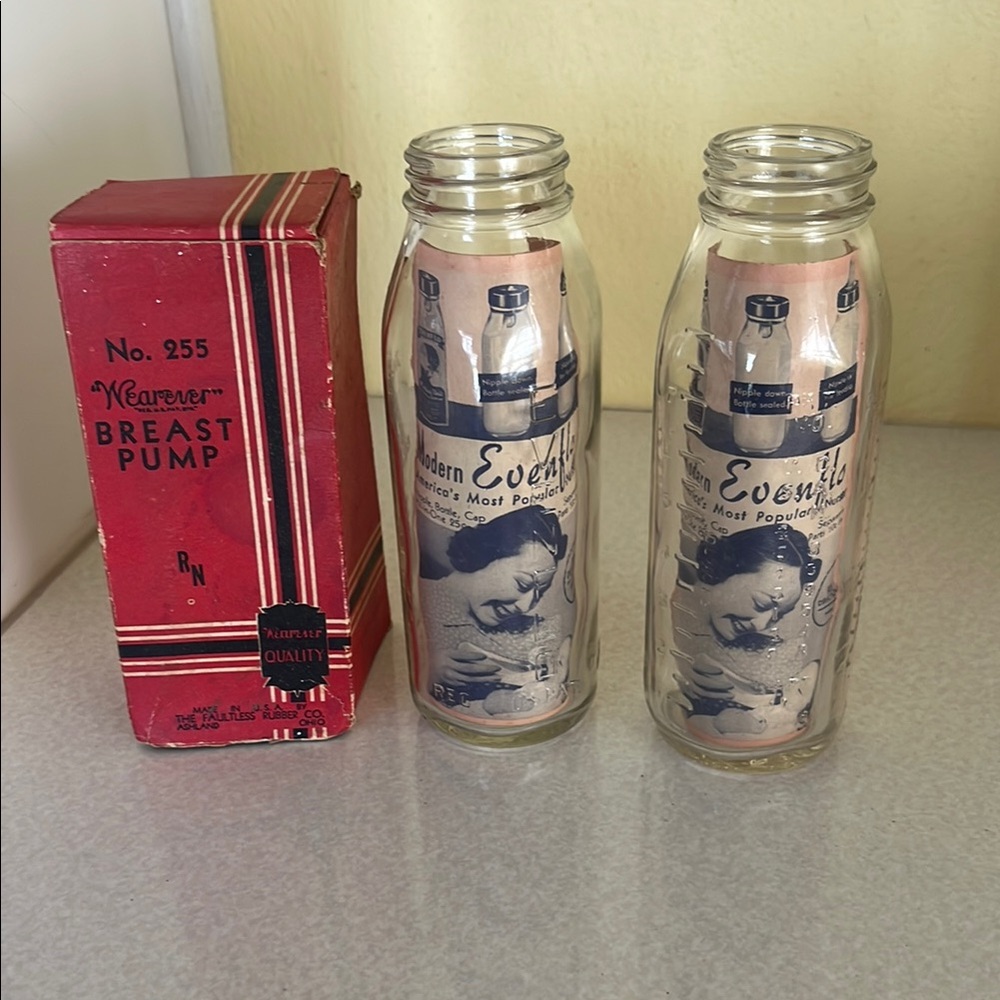 Vintage Evenflo Glass Baby Bottles